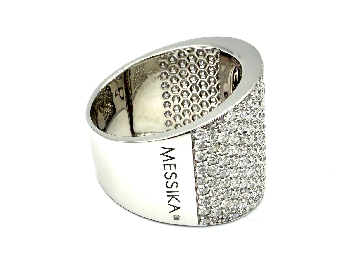 MESSIKA "Move Joaillerie Pavée" Ring in white gold and diamonds