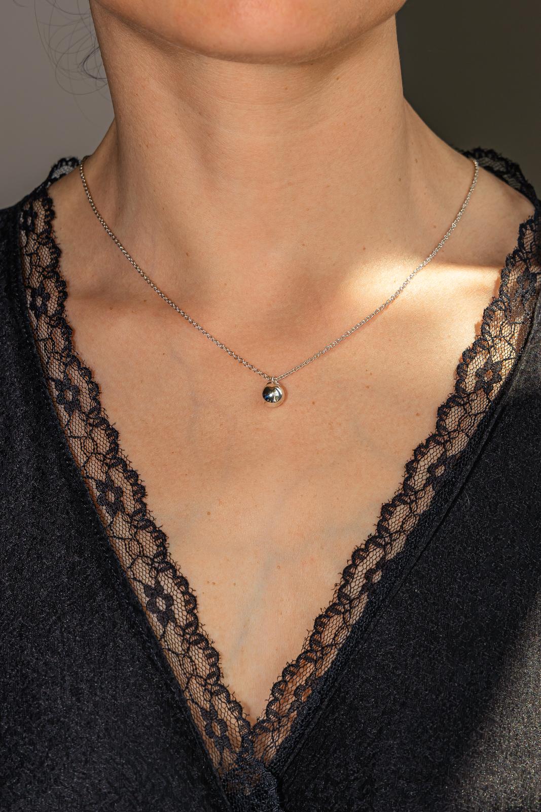 Tiffany & Co Necklace Ball HardWear Silver Pendant