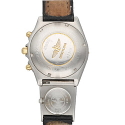 Montre BREITLING Chronomat en or jaune, acier et cuir