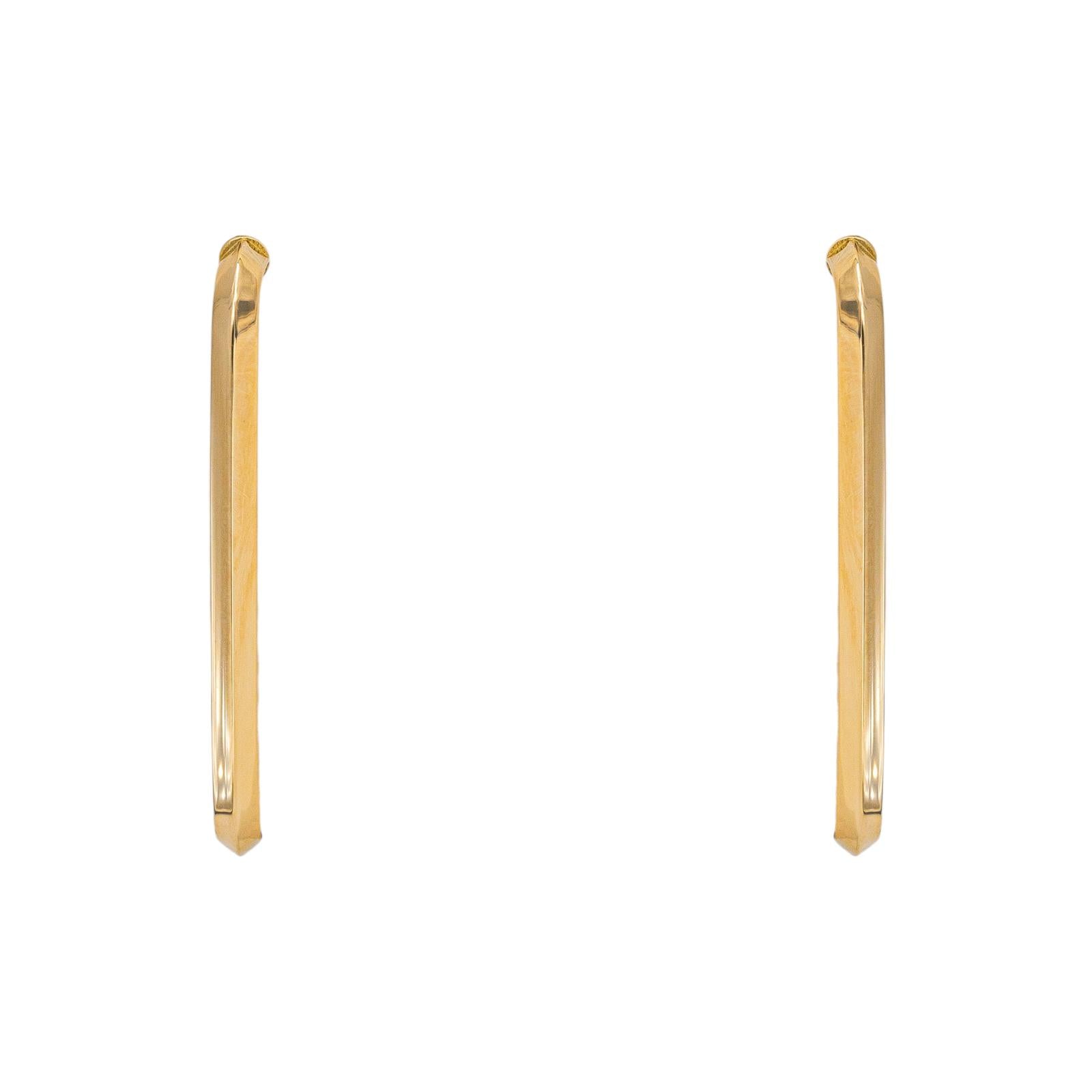 Yellow gold earrings