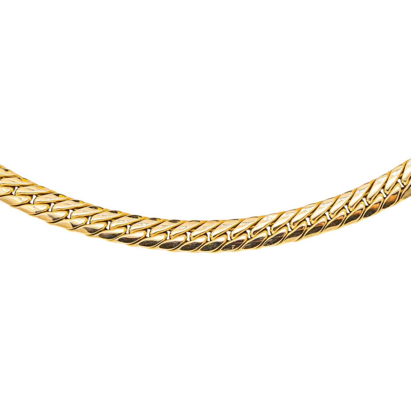 Yellow Gold Curb Chain Necklace
