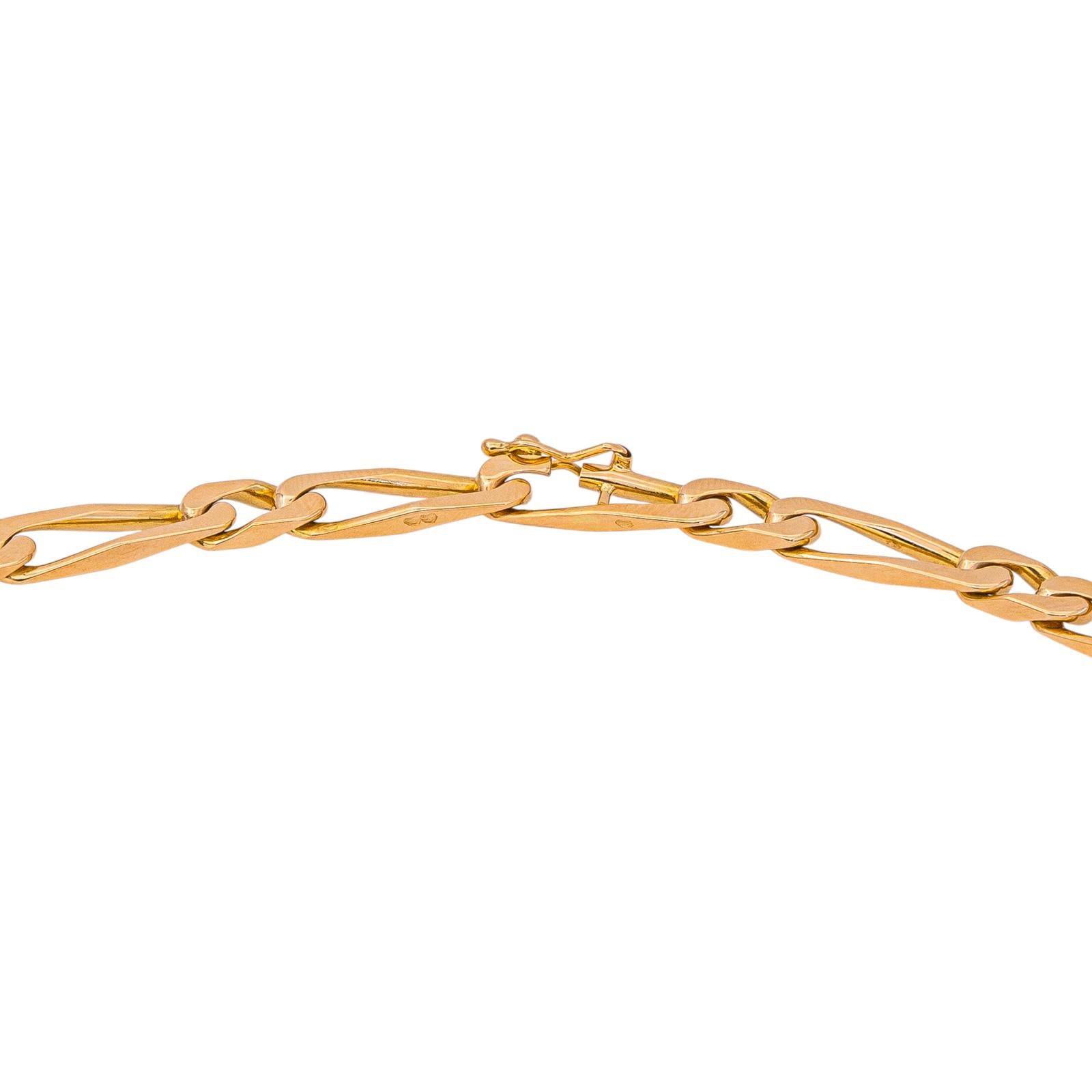 Collier Maille figaro  Or rose