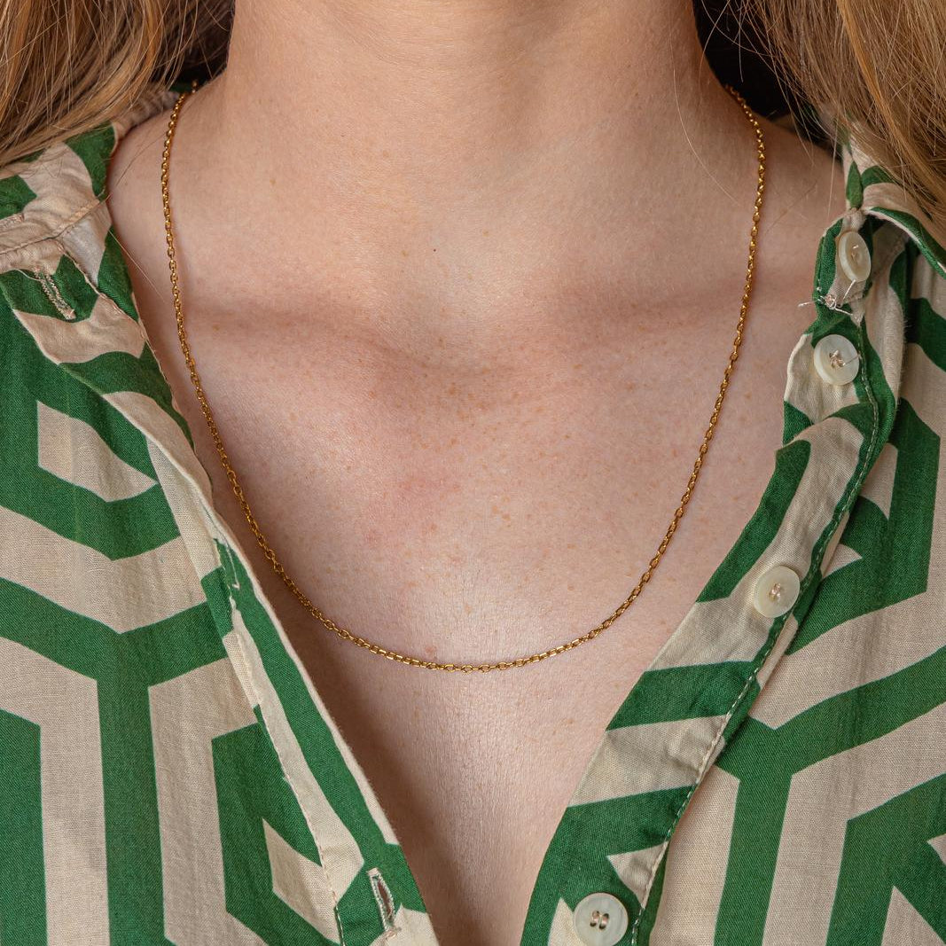 Yellow Gold Forçat Link Necklace