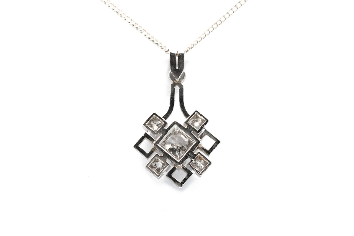 Platinum and Diamond Pendant