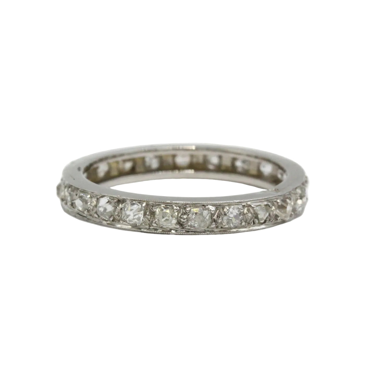 Platinum and Diamond Wedding Band