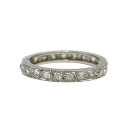 Platinum and Diamond Wedding Band