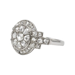 Entourage Ring in Platinum and Diamonds