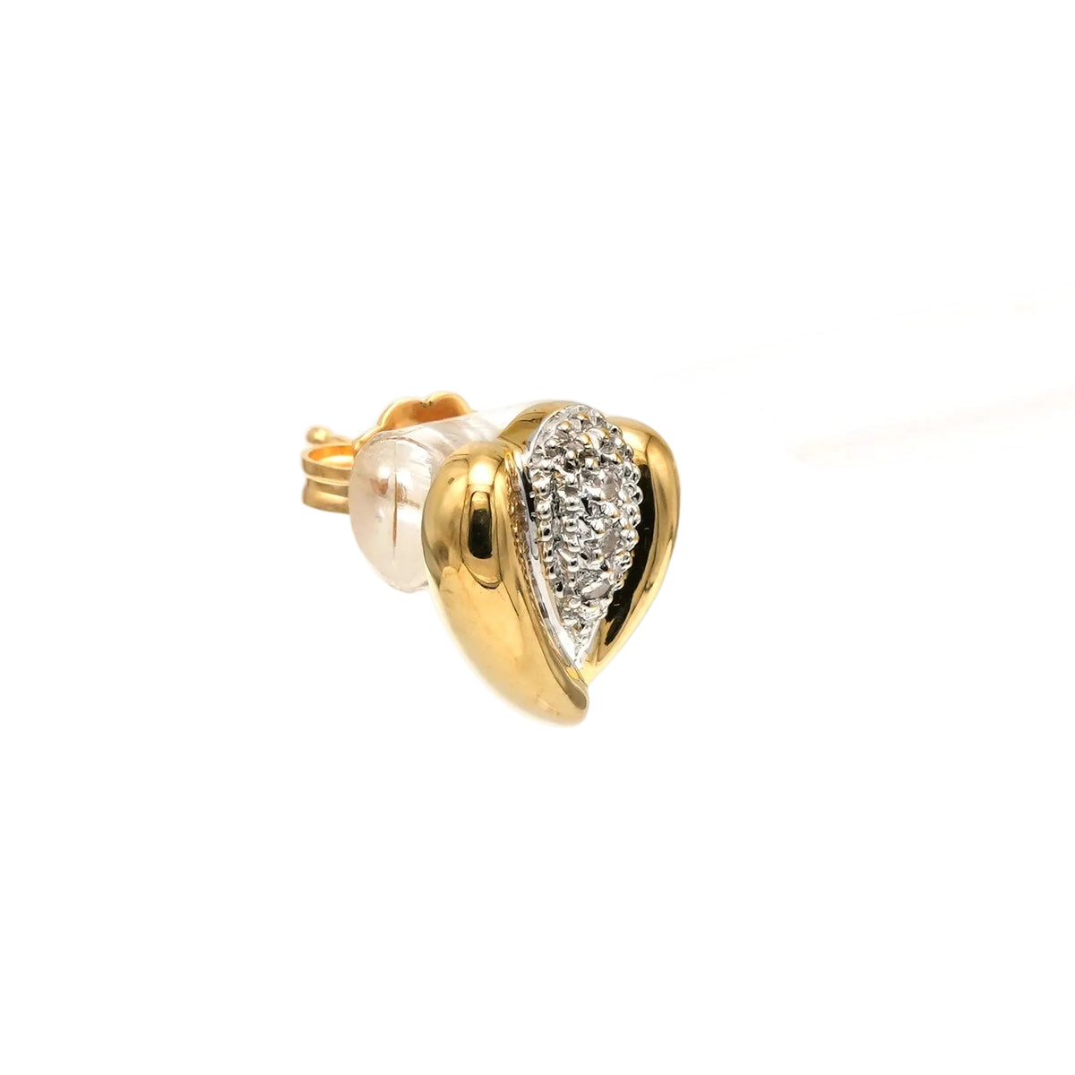 Earrings in White Gold, Yellow Gold, and Diamonds