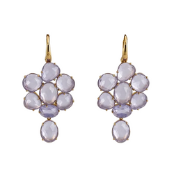 Boucles d'oreilles Pendantes POMELLATO en or jaune et pierres de Capri