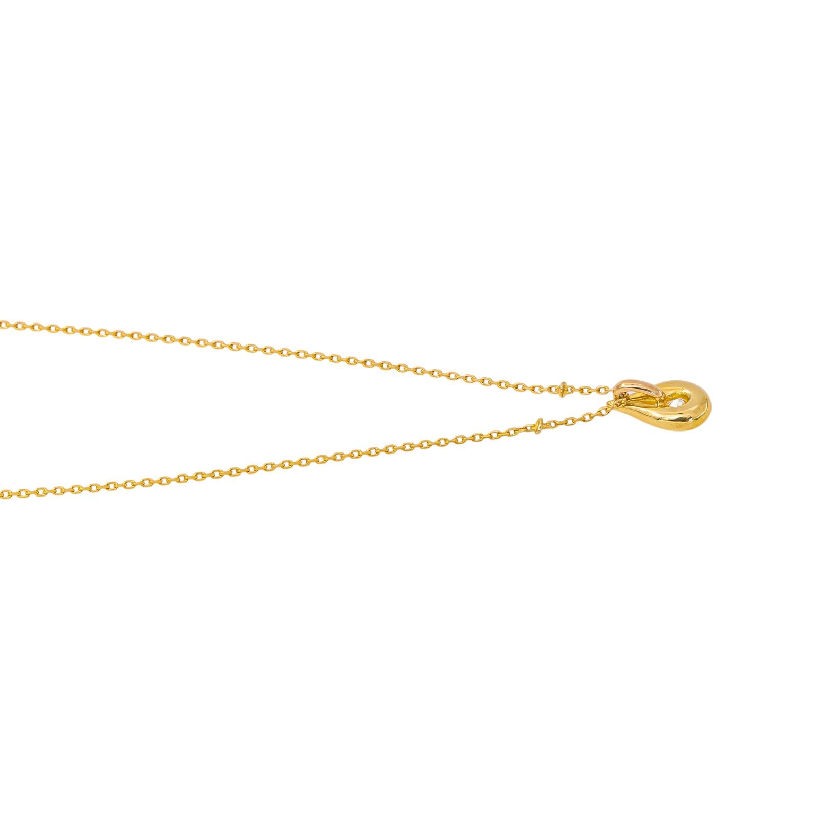 Collier Pendentif Or jaune Diamant