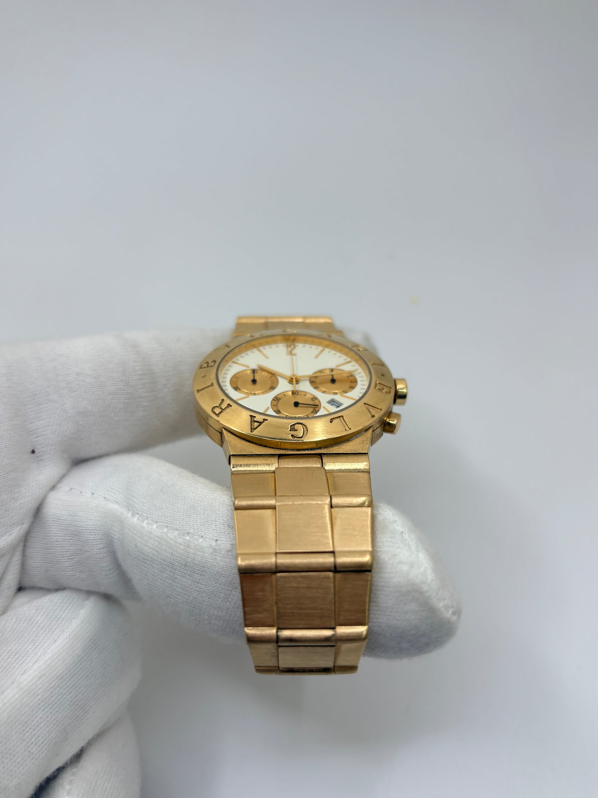 Montre BULGARI Diagono en or jaune