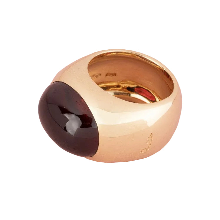 Bague Dôme POMELLATO en or jaune et grenat