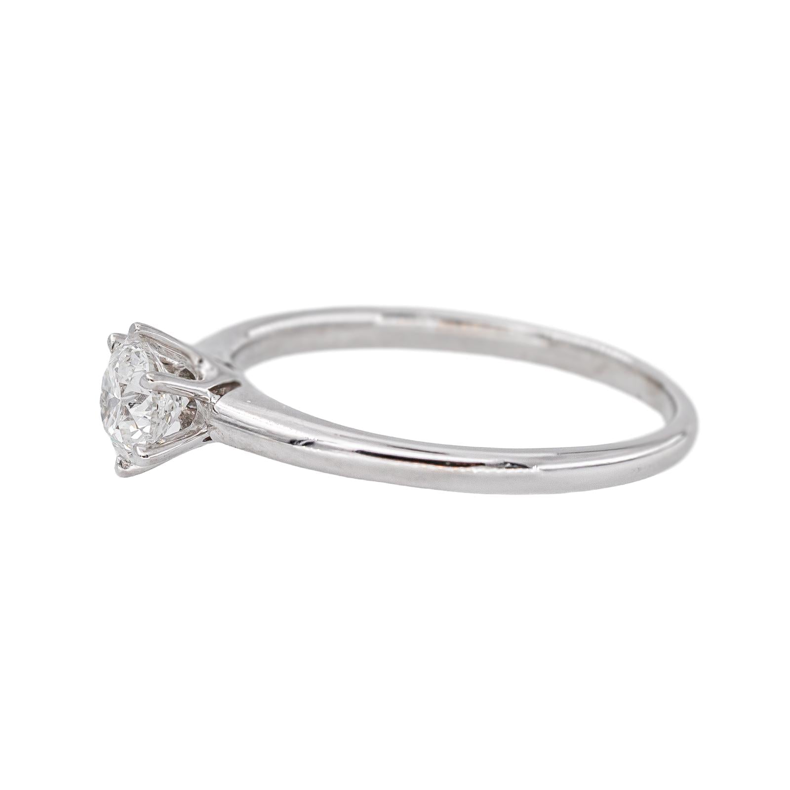White Gold Solitaire Diamond Ring
