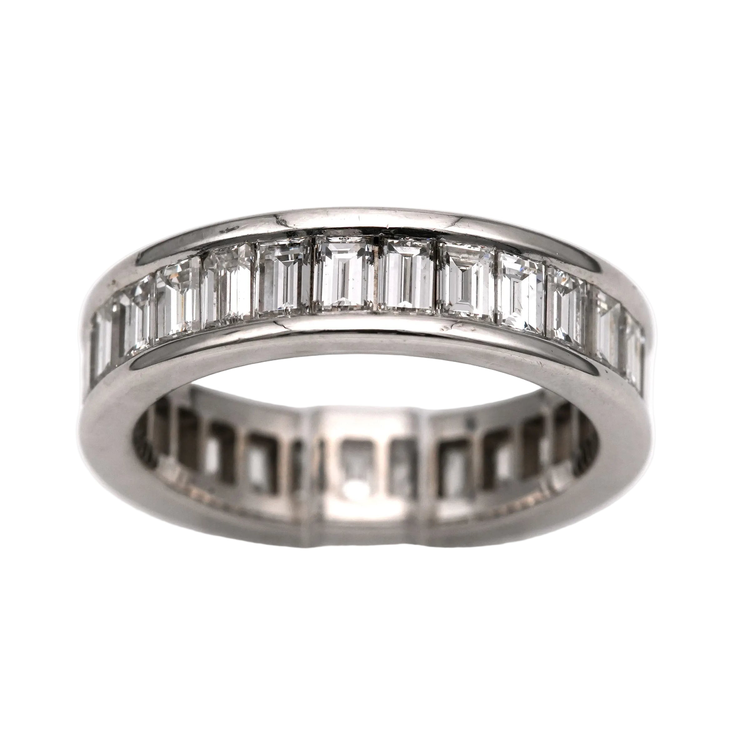 Bague Alliance en or blanc et diamants