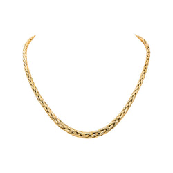 Collier Maille palmier Or jaune