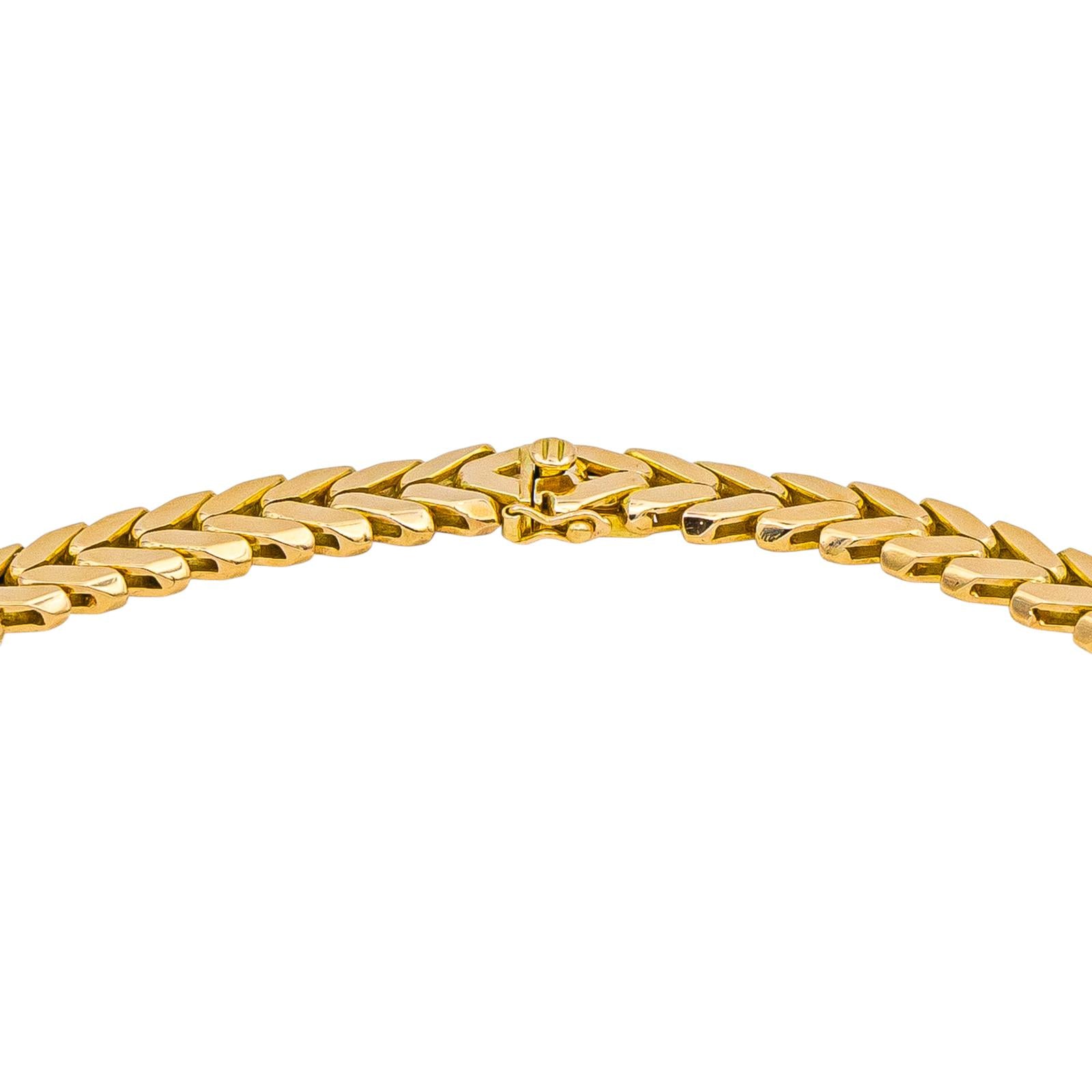 Collier  Or jaune  Saphir 