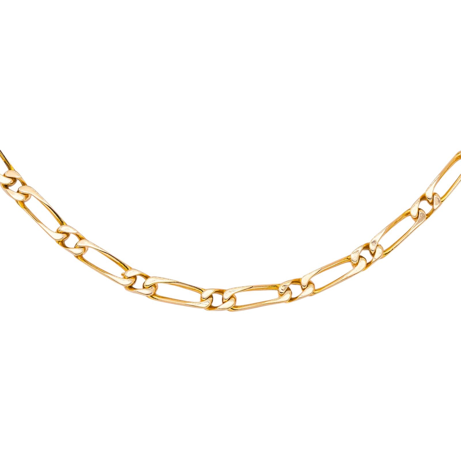 Rose Gold Alternating Link Necklace