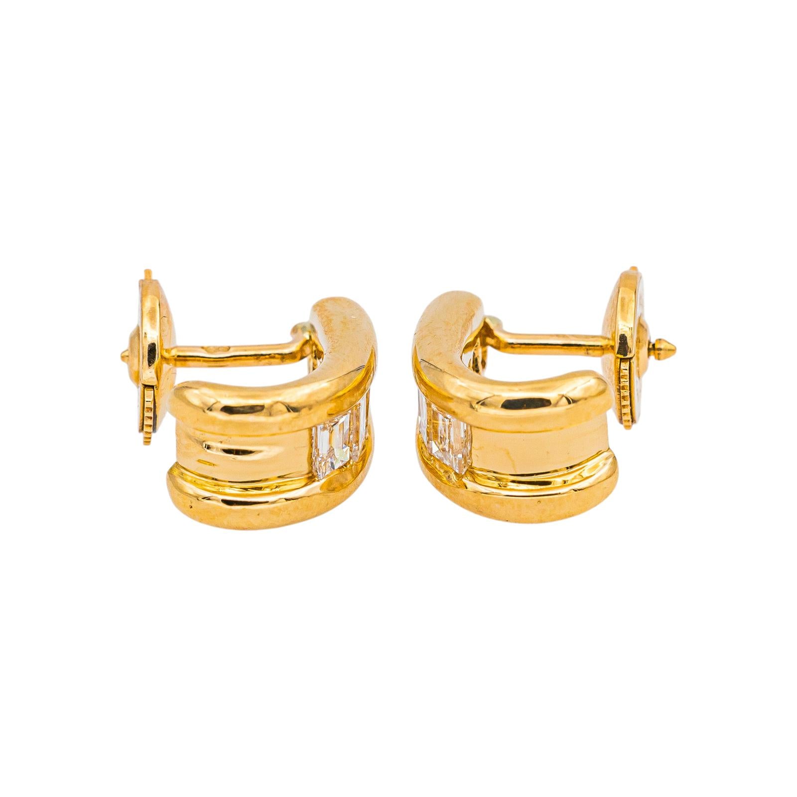 Earrings Yellow gold Diamond
