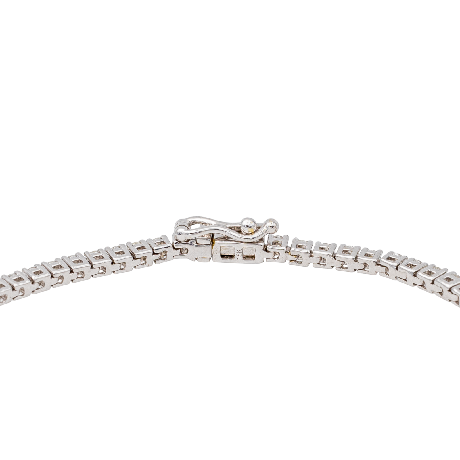 Bracelet White gold line diamond