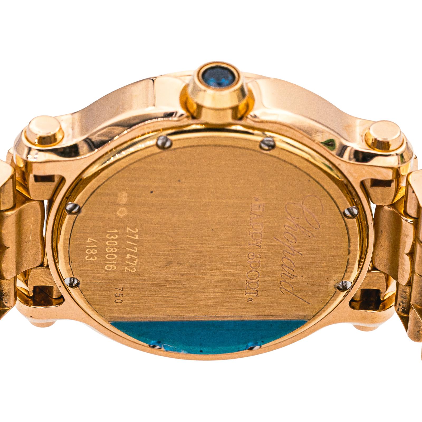 Chopard Watch Happy Sport Rose gold diamond
