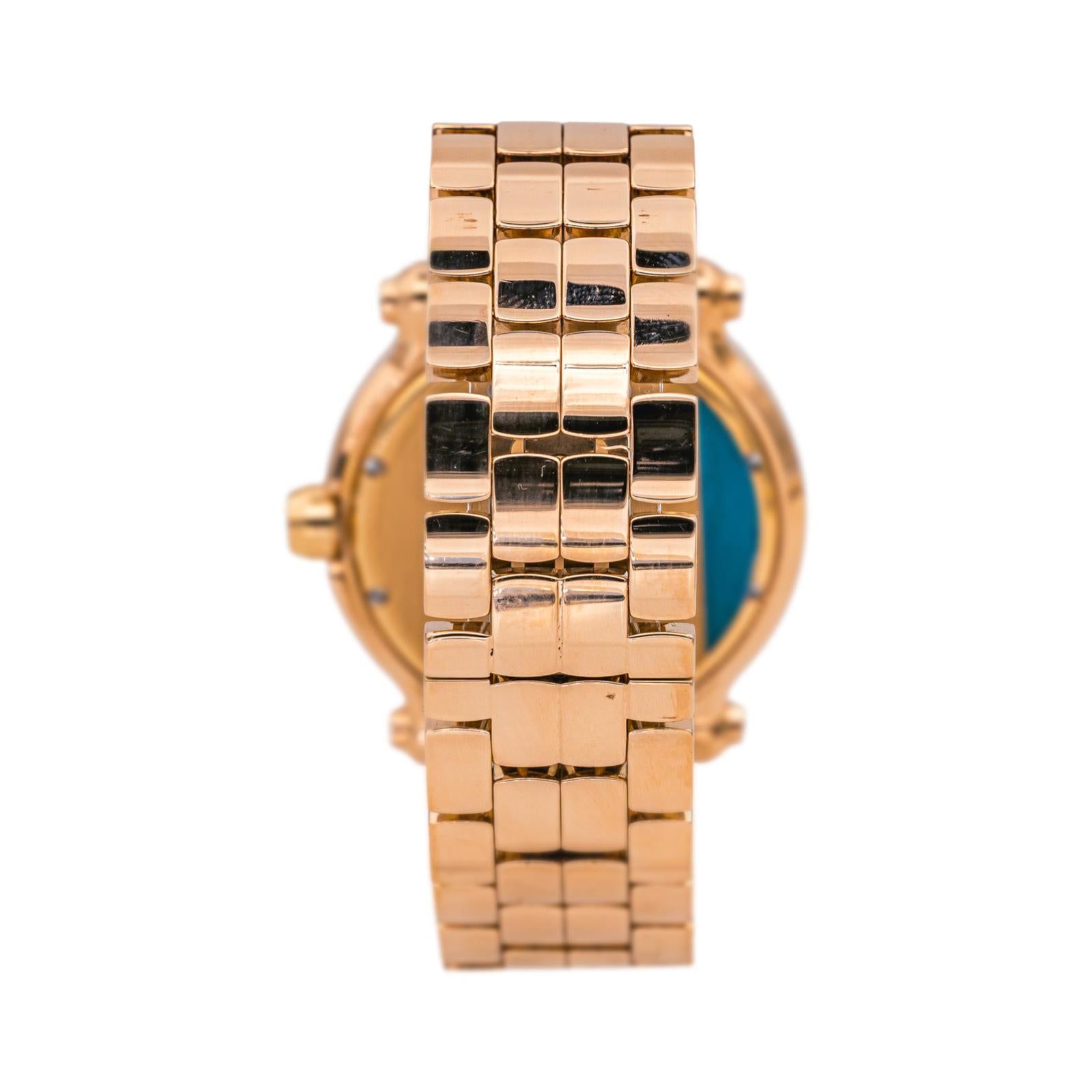 Chopard Watch Happy Sport Rose gold diamond
