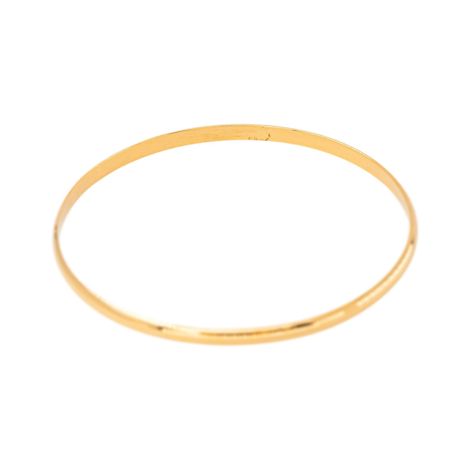 Yellow Gold Bangle Bracelet