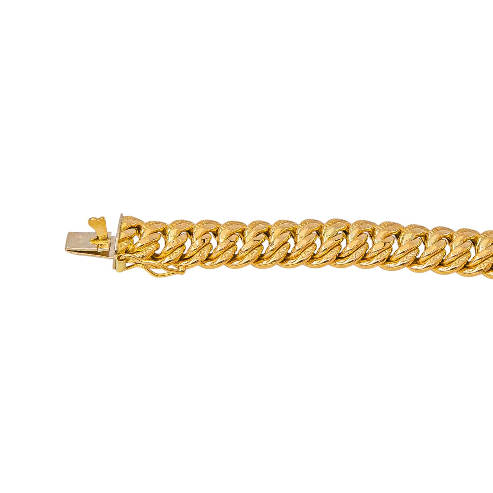 Yellow Gold American Link Necklace