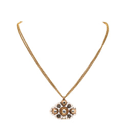 Collier Pendentif en or jaune et diamants