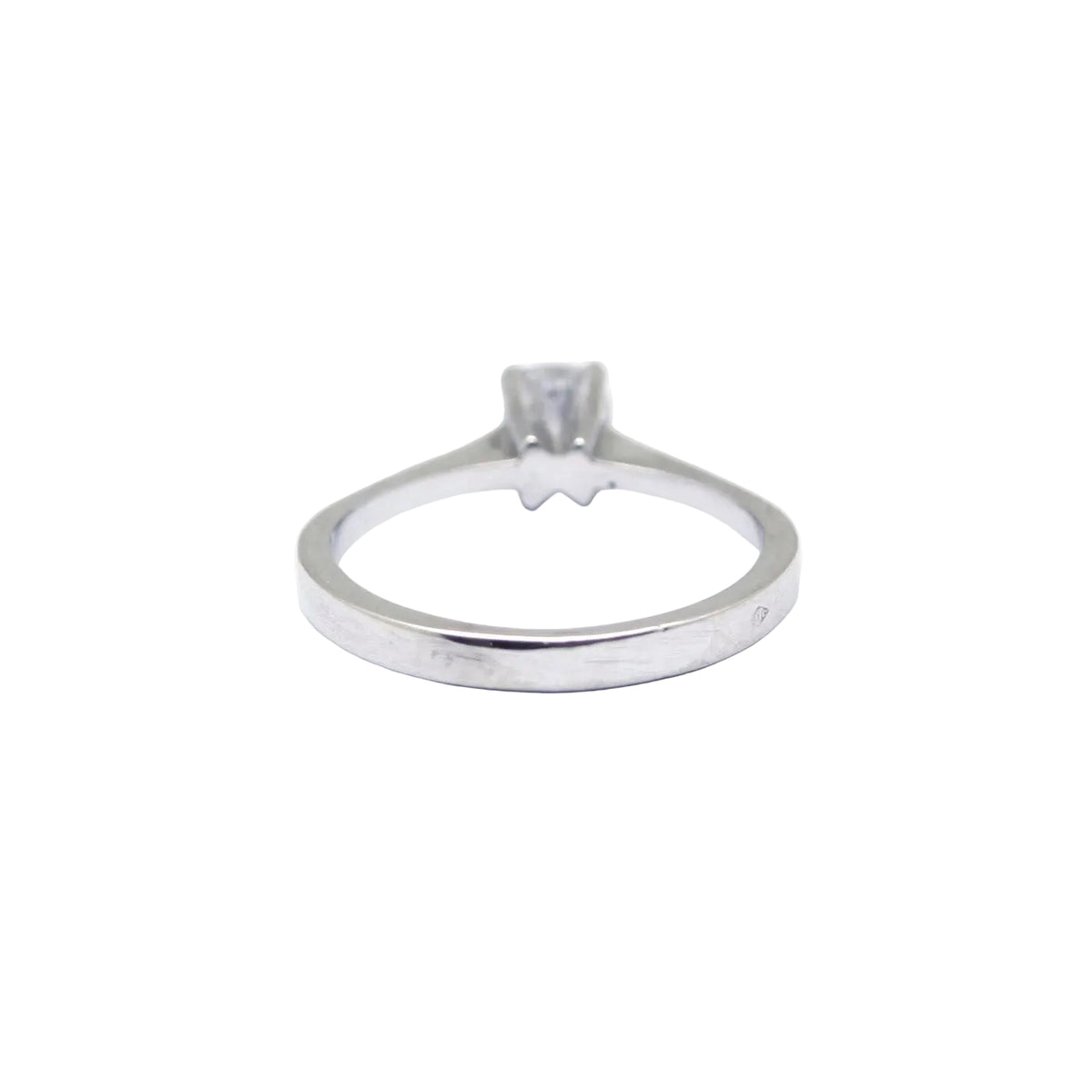 White Gold Solitaire Ring with Diamond