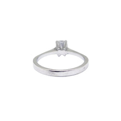 White Gold Solitaire Ring with Diamond