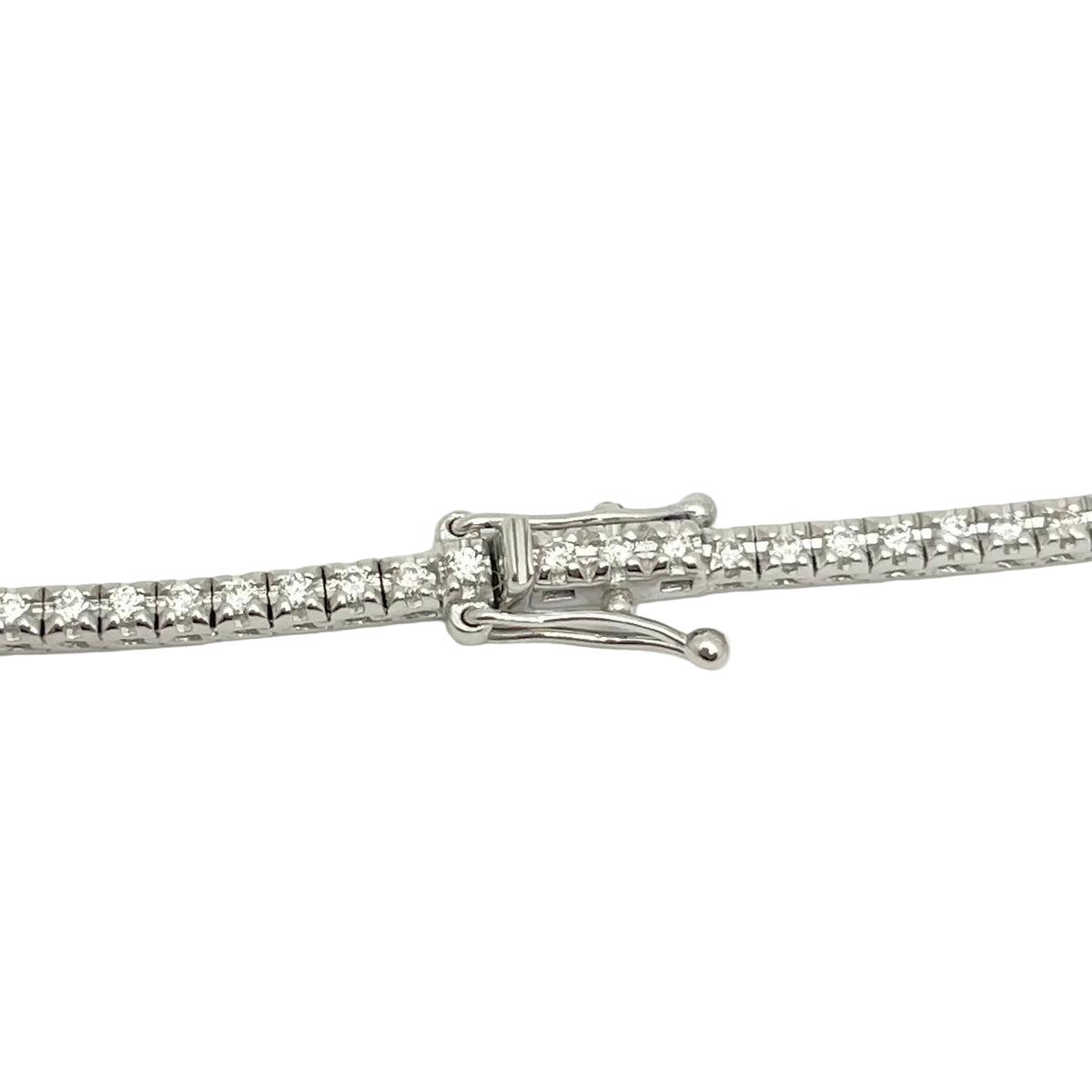"Rivière" Necklace in White Gold and Diamonds