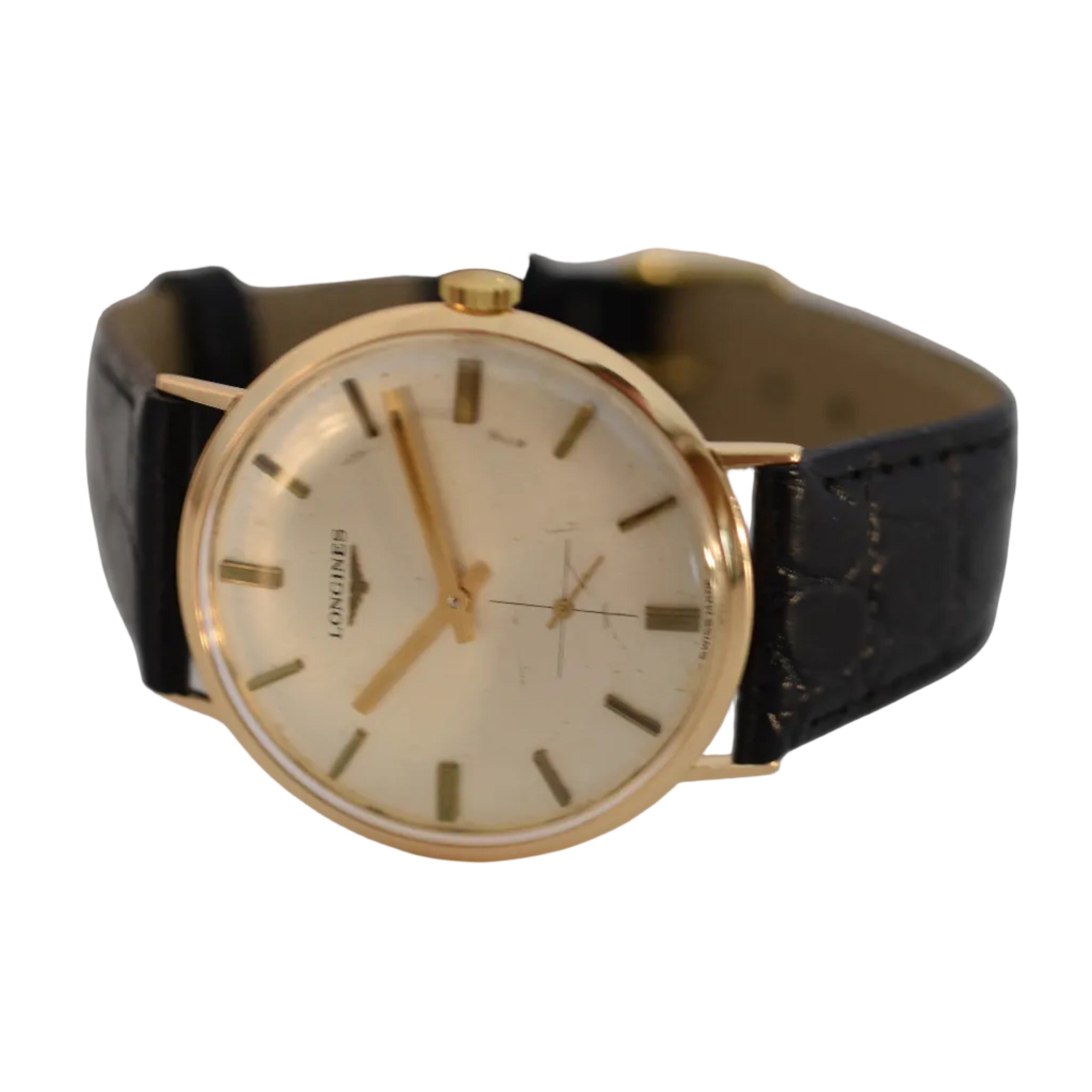 Watch LONGINES "Classic Man" in yellow gold and leather