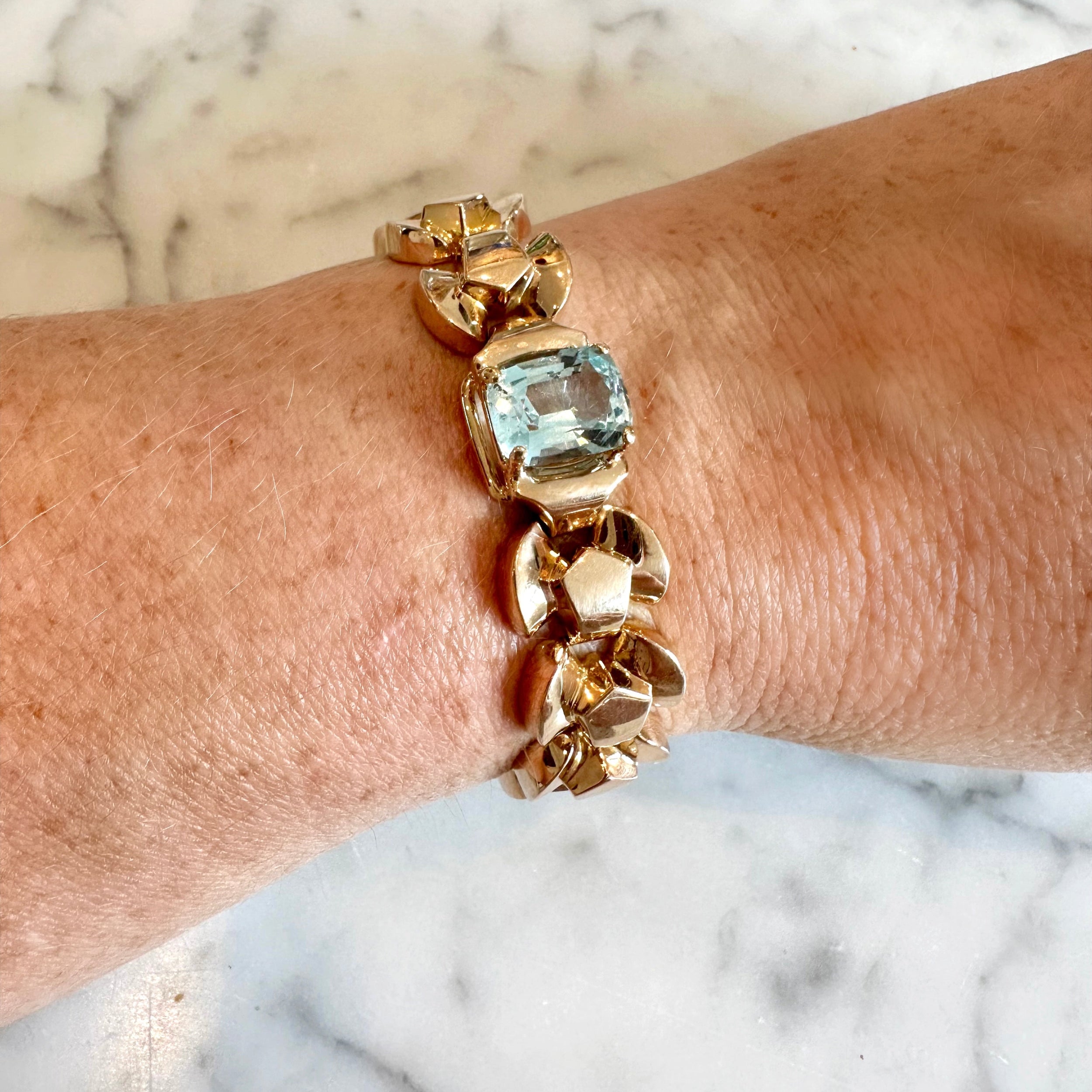 Bracelet tank "heure bleue