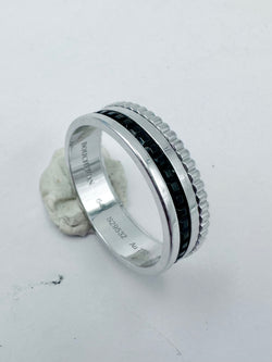 BOUCHERON "Quatre Black Edition" Ring in white gold and black PVD