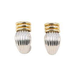 O.J. PERRIN Clip-On Earrings in Yellow gold and Silver