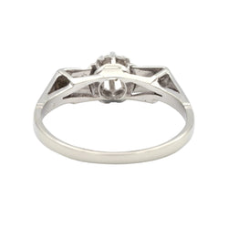 Bague Solitaire en or blanc et diamant
