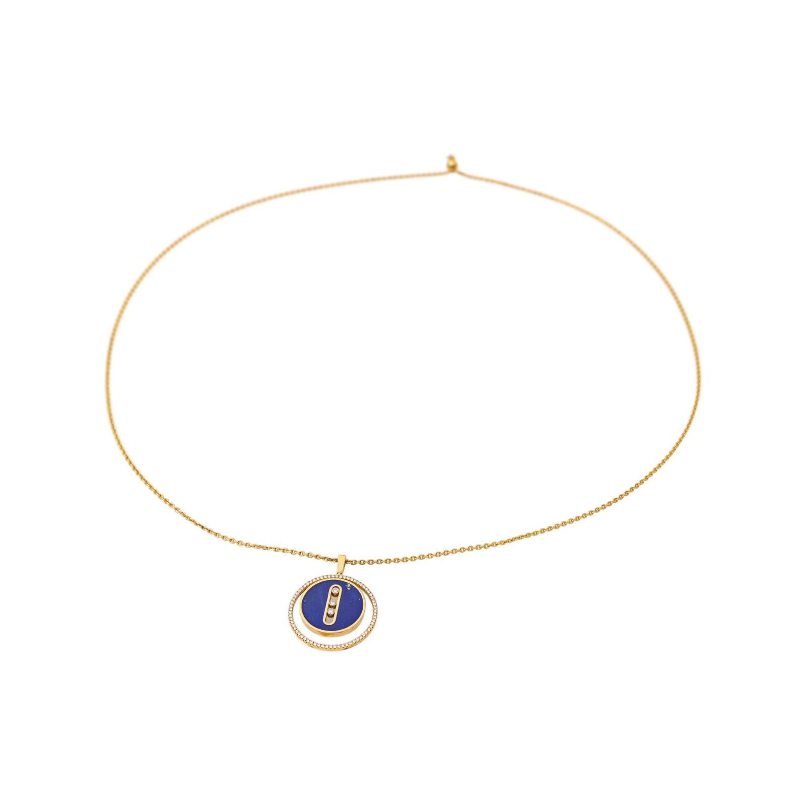 Messika Collier  Lucky Move Or jaune Lapis Lazuli