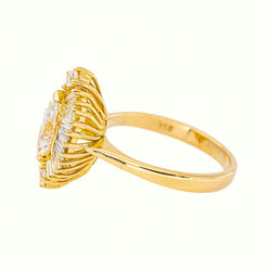 Yellow gold Marquise Diamond Ring