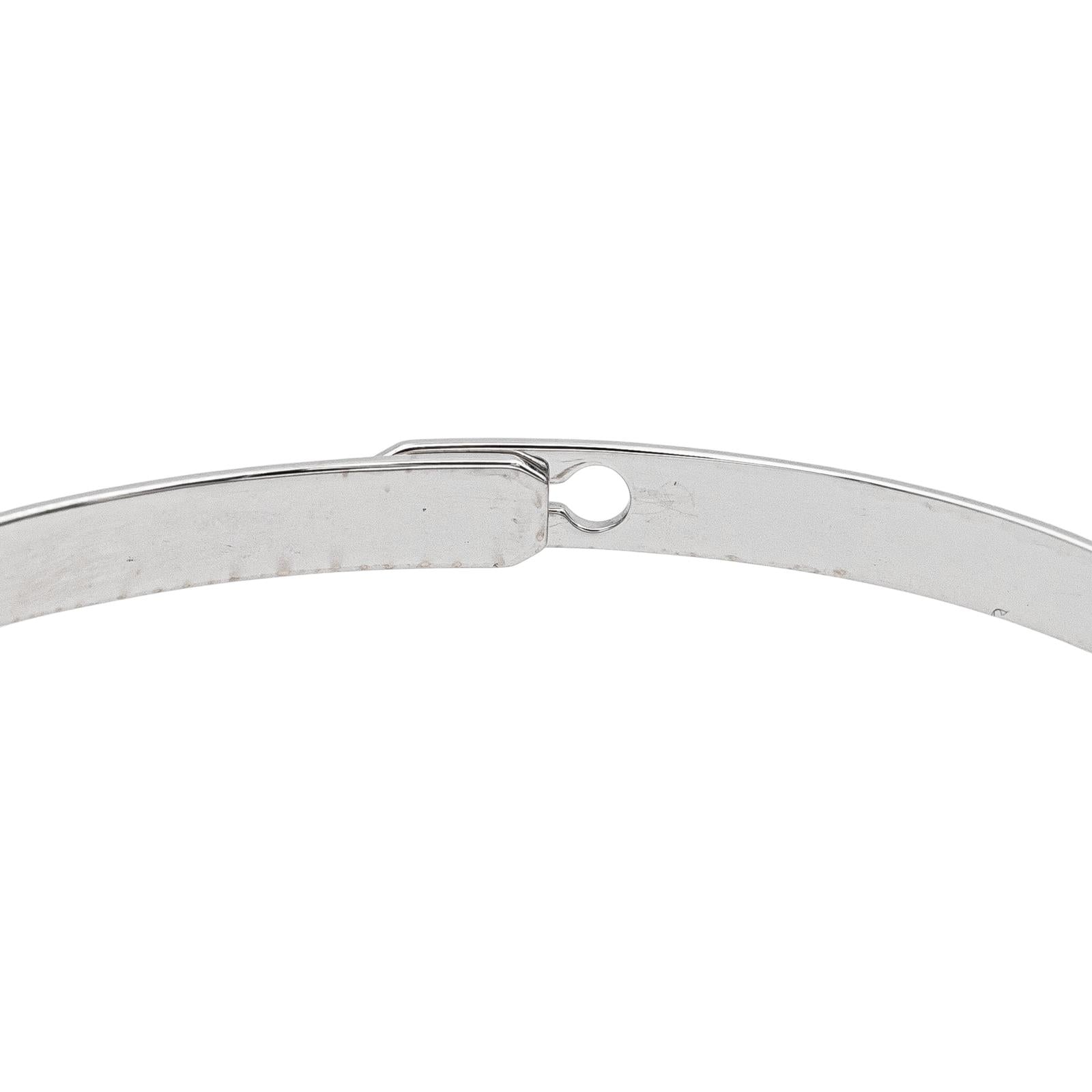 Dinh Van Bracelet Bangle Lock White gold Diamond
