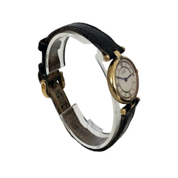 CARTIER "Must de Cartier" Watch in Vermeil and Leather