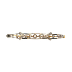 Brooch made of white gold, yellow gold, and diamonds