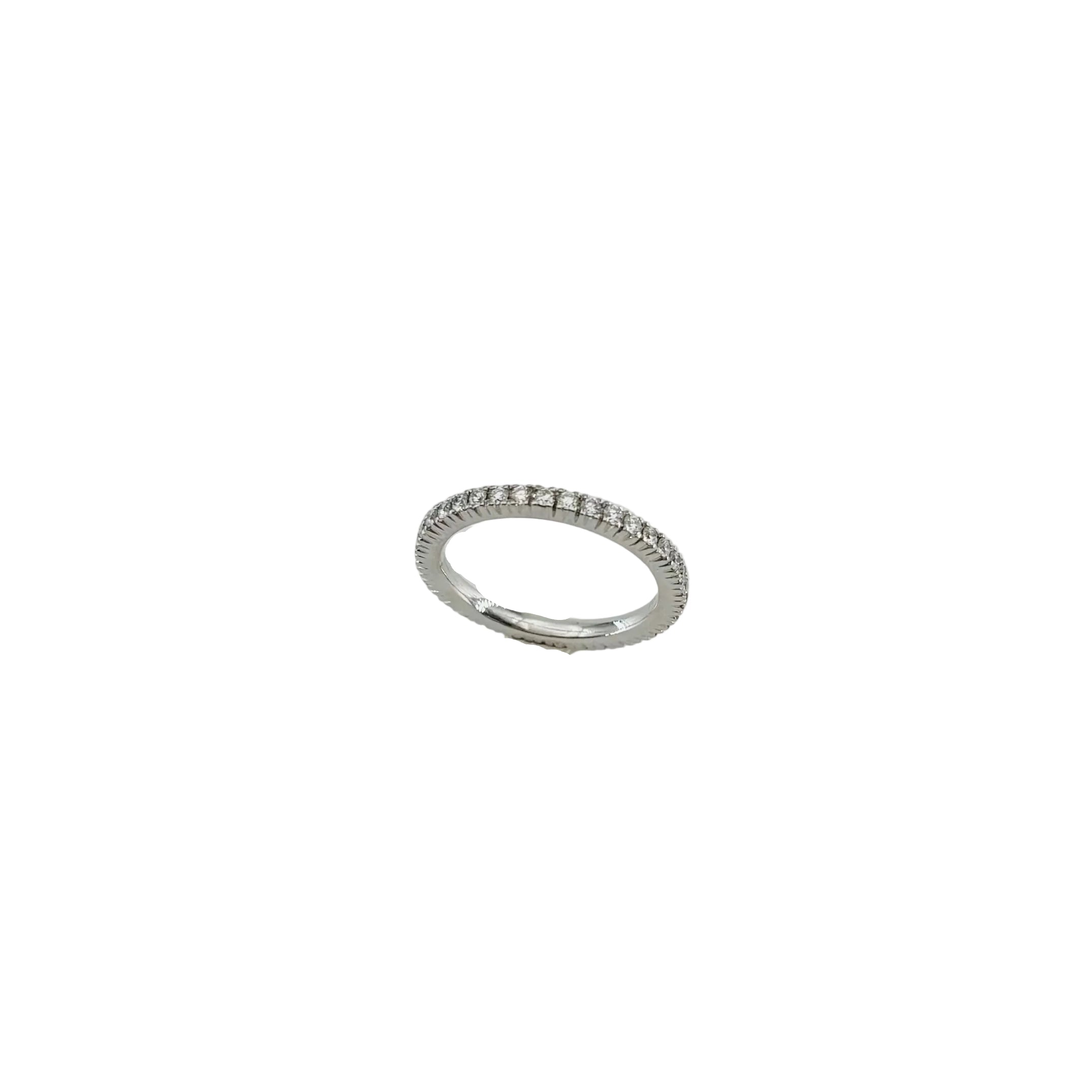 White gold and Diamond Wedding Band
