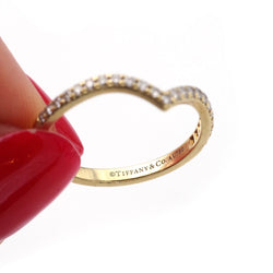 Bague Alliance TIFFANY & CO. Soleste V en or jaune et diamants