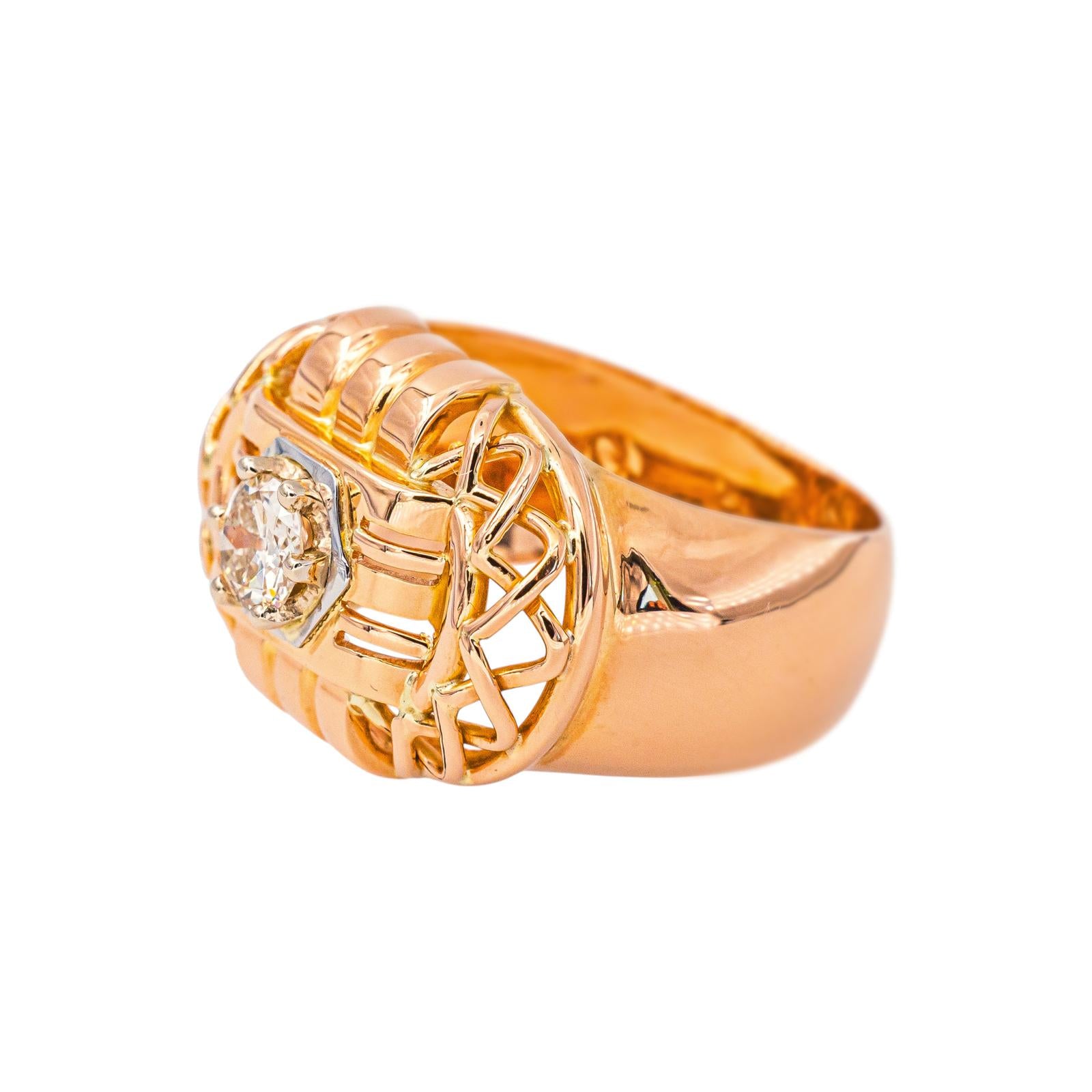 Bague Or rose Diamant