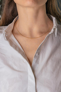 Yellow Gold Serpentine Link Necklace
