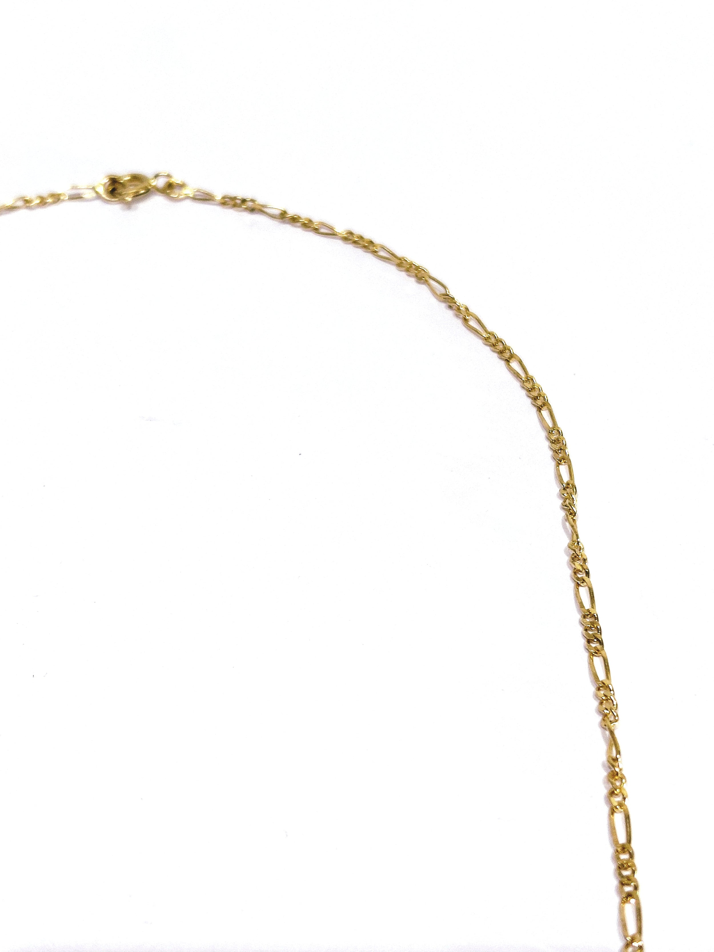 Rose gold Figaro chain