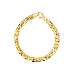 Bracelet Bean stitch Yellow gold