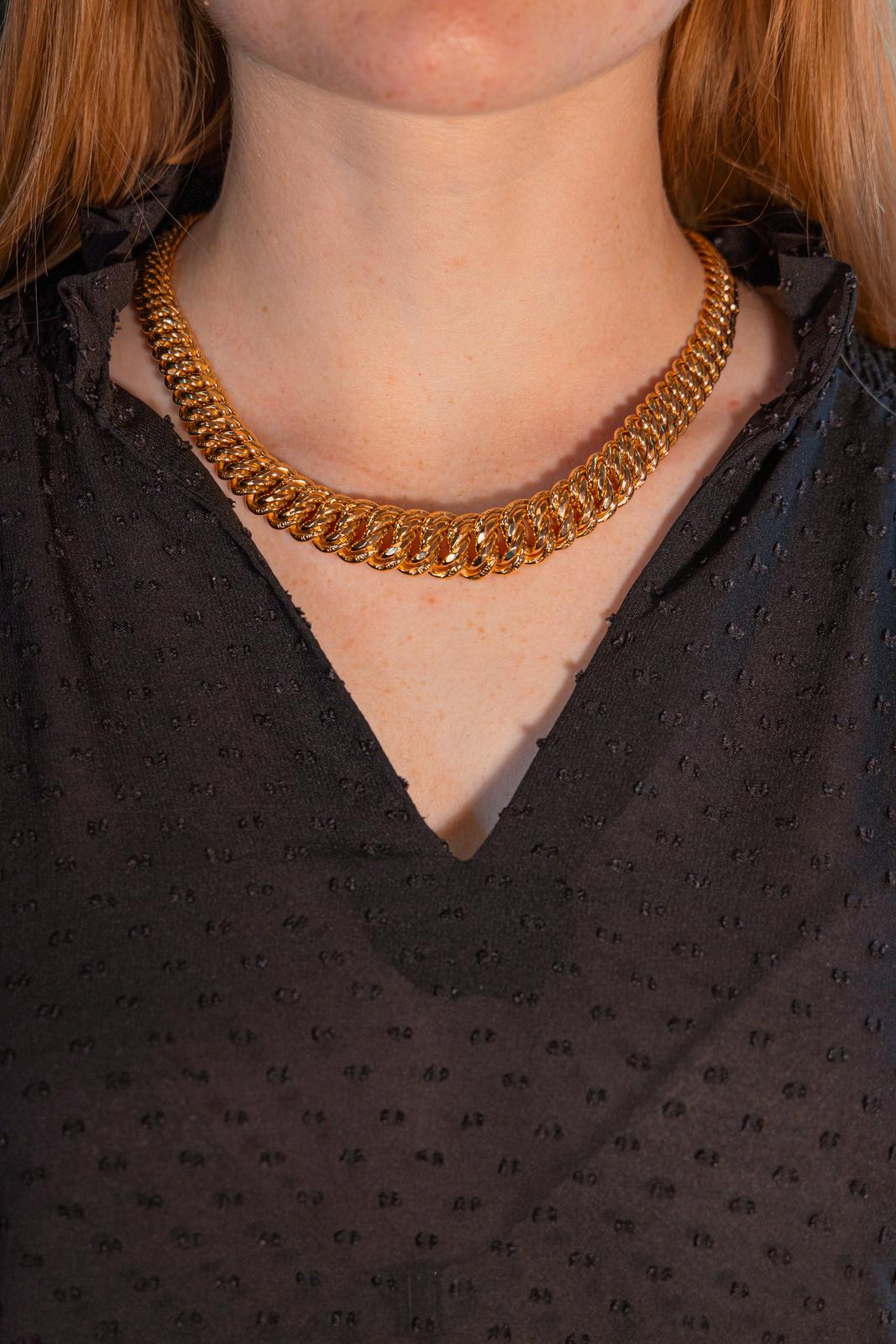 Collier Maille Américaine Or jaune
