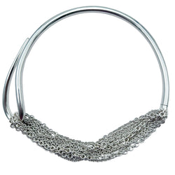 HERMÈS "Licol" Necklace in Silver