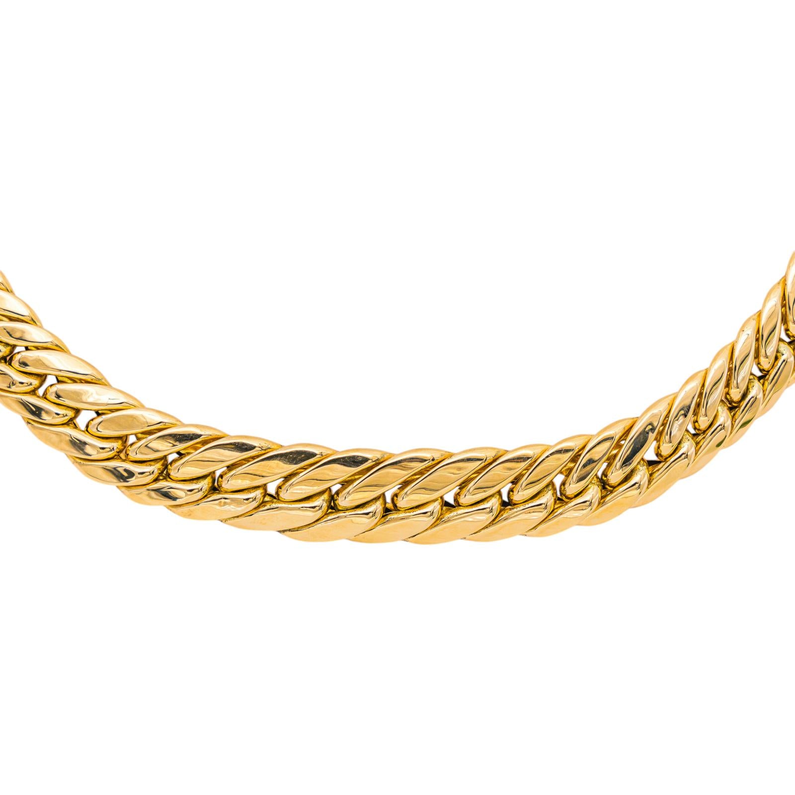 Collier Maille anglaise Or jaune